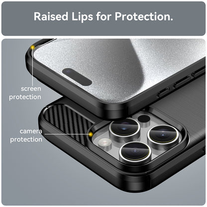 Capa para Apple iPhone 16 Pro, Techsuit, Carbono, Preta
