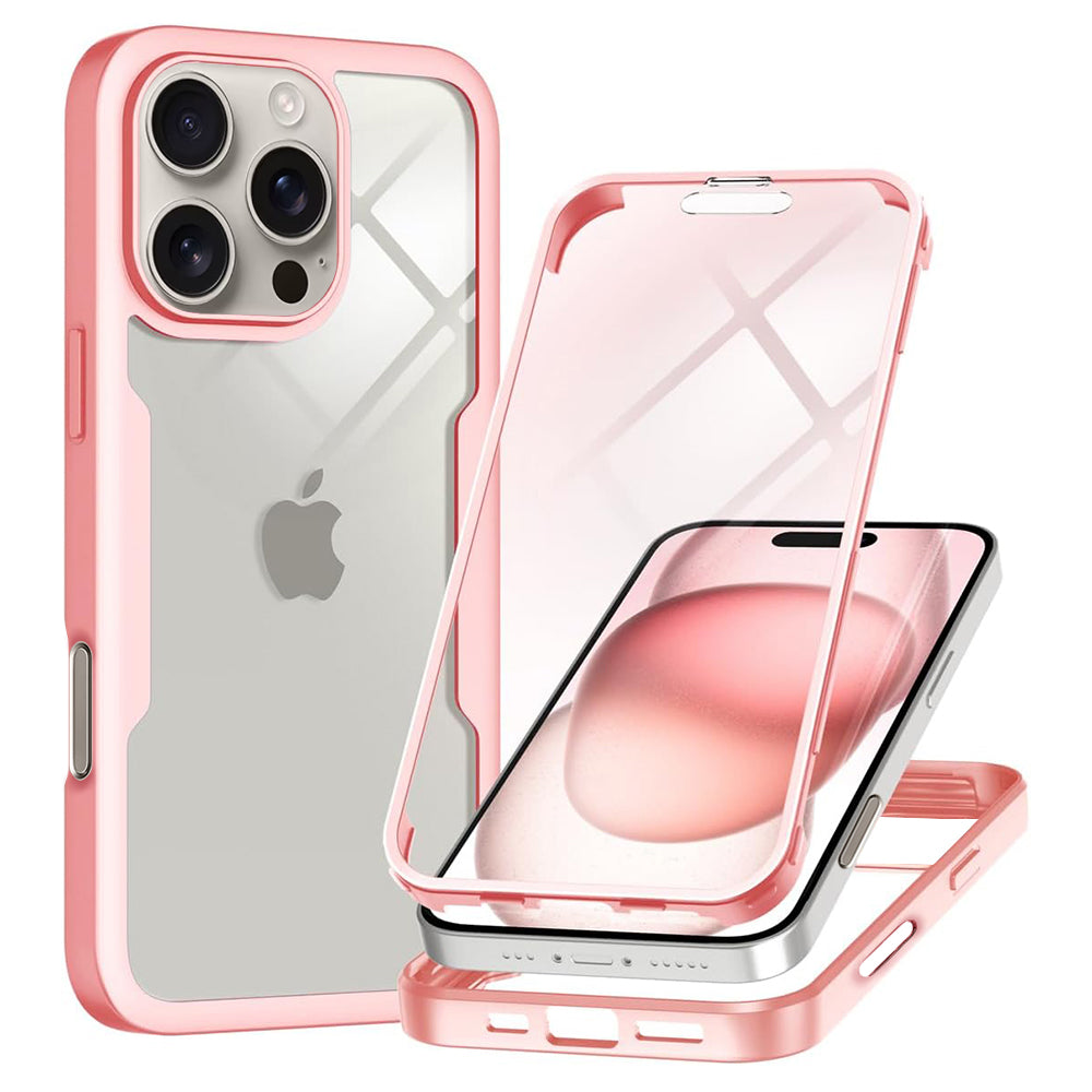Case for Apple iPhone 16 Pro, Techsuit, ColorVerse 360, Pink