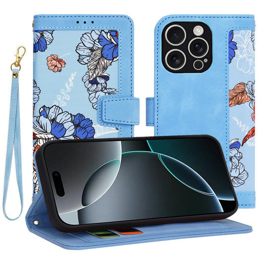 Capa para Apple iPhone 16 Pro, Techsuit, FlipCraft, Azul