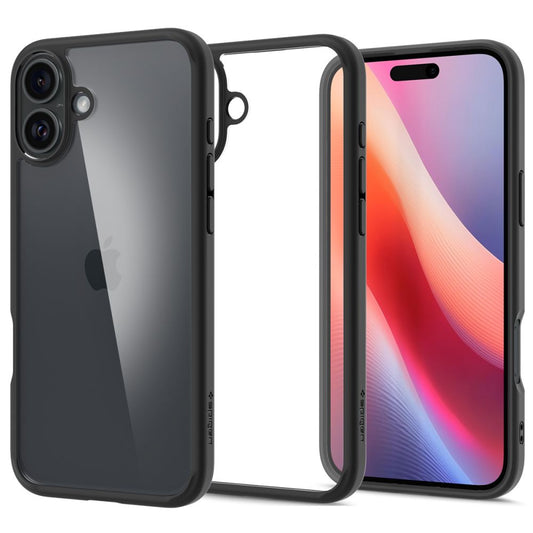 Capa para Apple iPhone 16, Spigen, Ultra Hybrid, Preta Fosca ACS08201