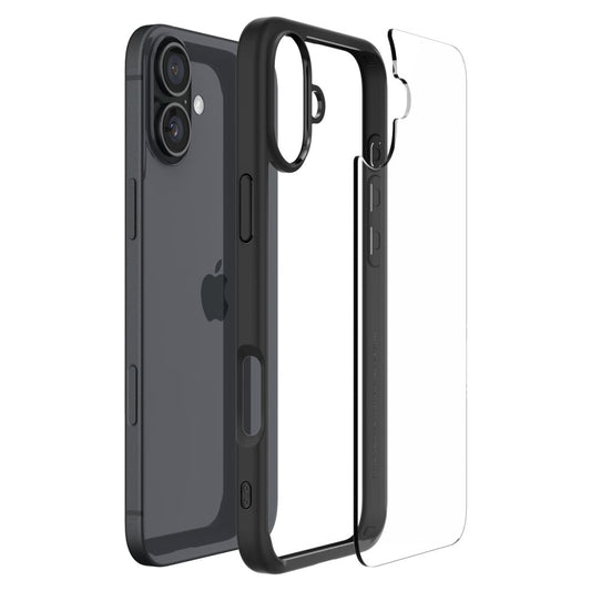Capa para Apple iPhone 16, Spigen, Ultra Hybrid, Preta Fosca ACS08201