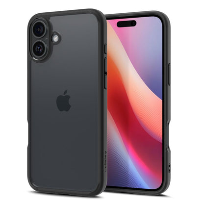 Case for Apple iPhone 16, Spigen, Ultra Hybrid, Matte Black ACS08201