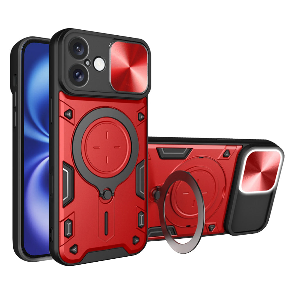 Capa para Apple iPhone 16, Techsuit, CamGuard Pro, Vermelha