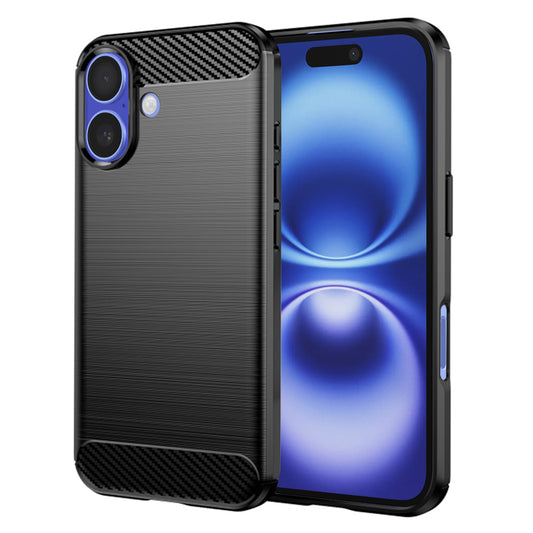 Capa para Apple iPhone 16, Techsuit, Carbono, Preta