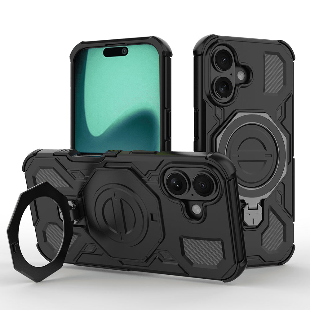 Capa para Apple iPhone 16, Techsuit, Carbon Shield Pro, Preta