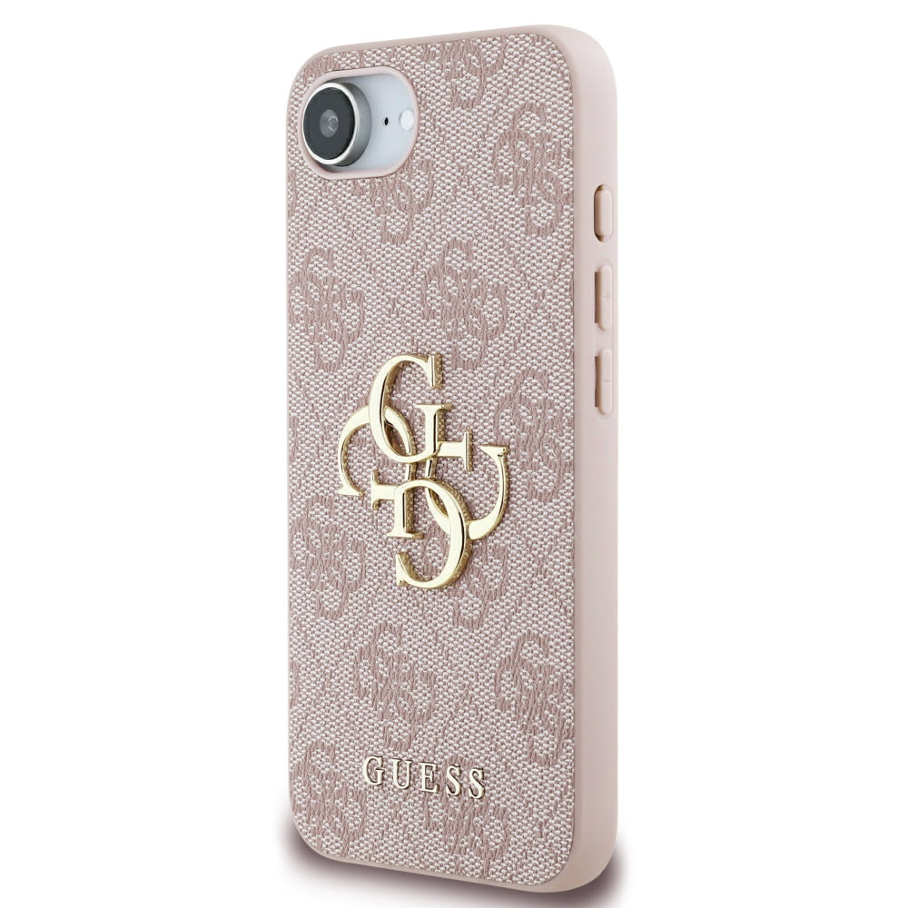 Capa para Apple iPhone 16e, Guess, 4G Big Logo, Rosa.