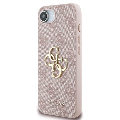 Capa para Apple iPhone 16e, Guess, 4G Big Logo, Rosa.