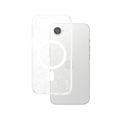 Capa para Apple iPhone 16e, PanzerGlass, Care Urban Combat Star Lit, Transparente Branca