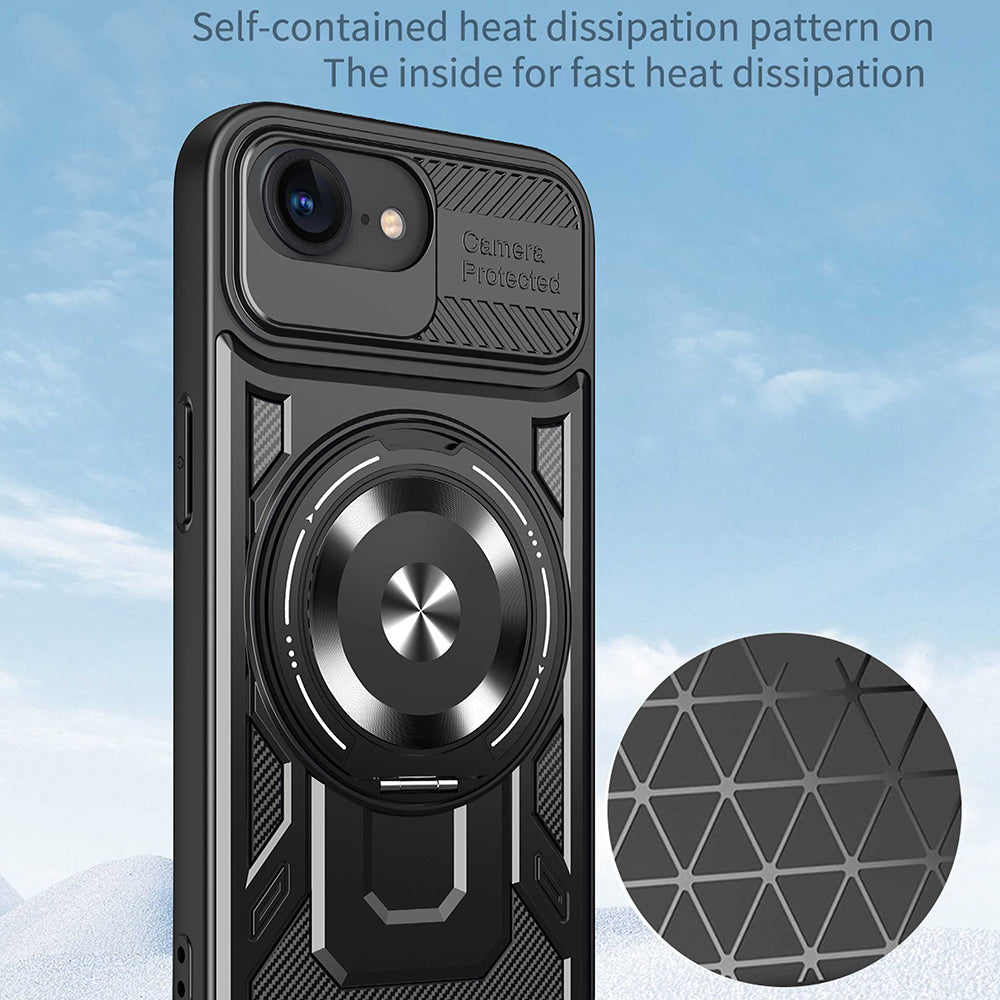 Capa para Apple iPhone 17e / 16e, Techsuit, RuggedCam, Preta
