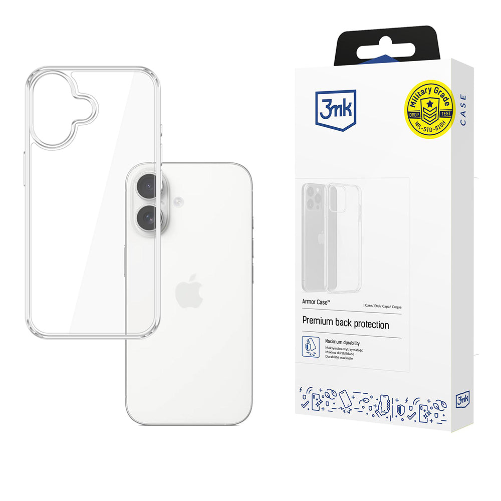 Capa para Apple iPhone 17, 3MK, Armor, Transparente