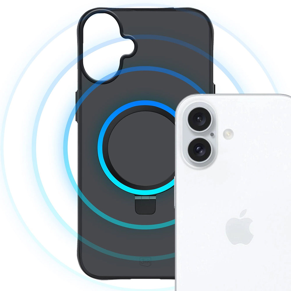 Capa para Apple iPhone 17, 3MK, Smoke MagStand, Preta