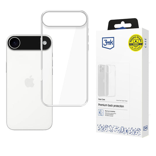 Capa para Apple iPhone 17 Air, 3MK, Clear, Transparente