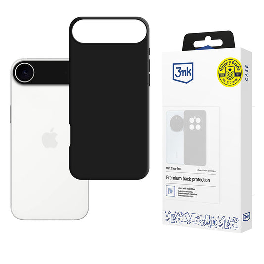 Capa para Apple iPhone 17 Air, 3MK, Matt Pro, Preta