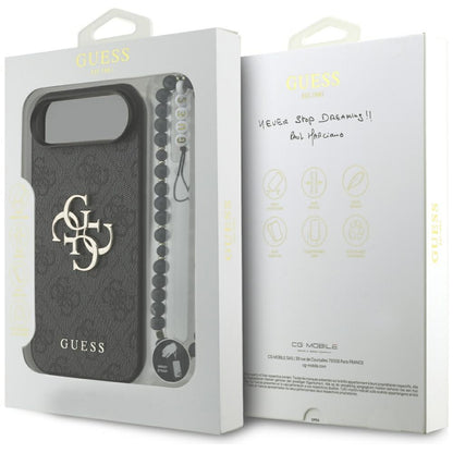 Capa para Apple iPhone 17 Air, Guess, 4G Classic Logo com Alça, Preta