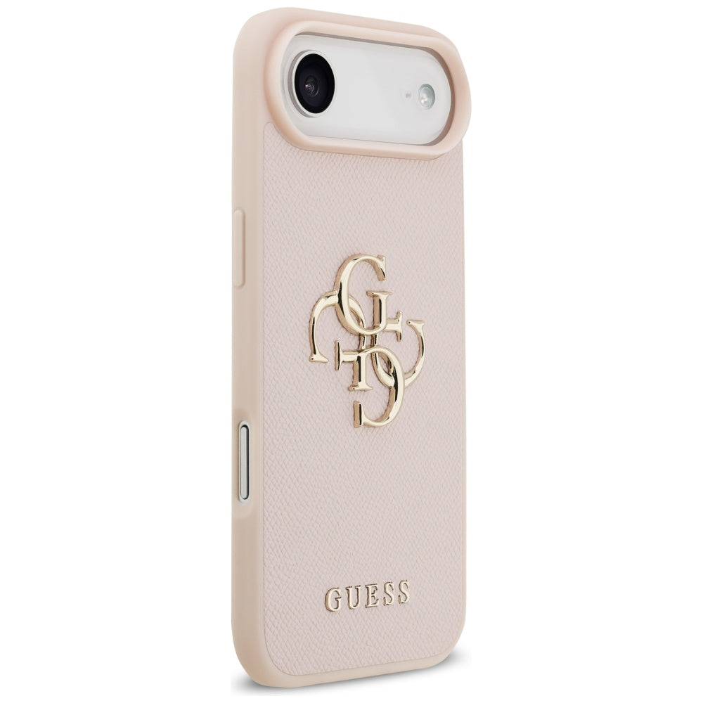 Capa para Apple iPhone 17 Air, Guess, 4G Grained Big and Classic Logo, Rosa