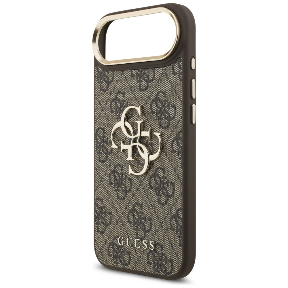 Capa para Apple iPhone 17 Air, Guess, Big 4G Logo Classic, Marrom Dourado.