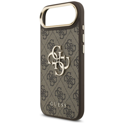 Capa para Apple iPhone 17 Air, Guess, Big 4G Logo Classic, Marrom Dourado.