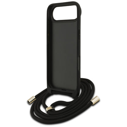 Capa para Apple iPhone 17 Air, Guess, Crossbody Cord 4G Big Log, Castanho
