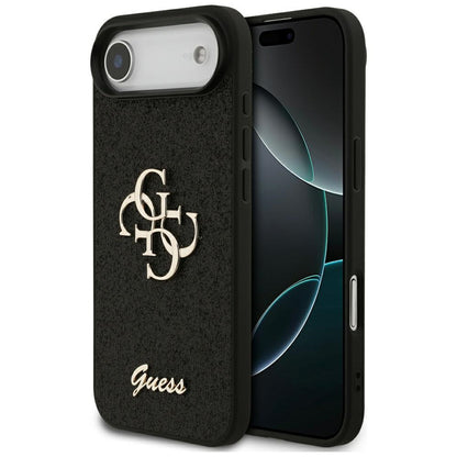 Capa para Apple iPhone 17 Air, Guess, Fixed Glitter Big 4G, Preta