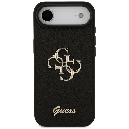 Capa para Apple iPhone 17 Air, Guess, Fixed Glitter Big 4G, Preta