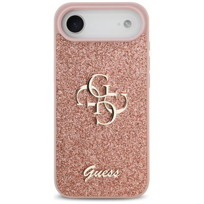 Capa para Apple iPhone 17 Air, Guess, Fixed Glitter Big 4G, Rosa