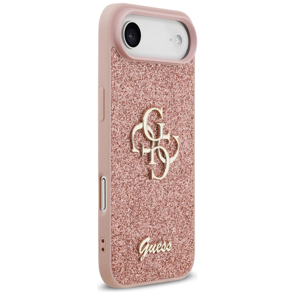 Capa para Apple iPhone 17 Air, Guess, Fixed Glitter Big 4G, Rosa