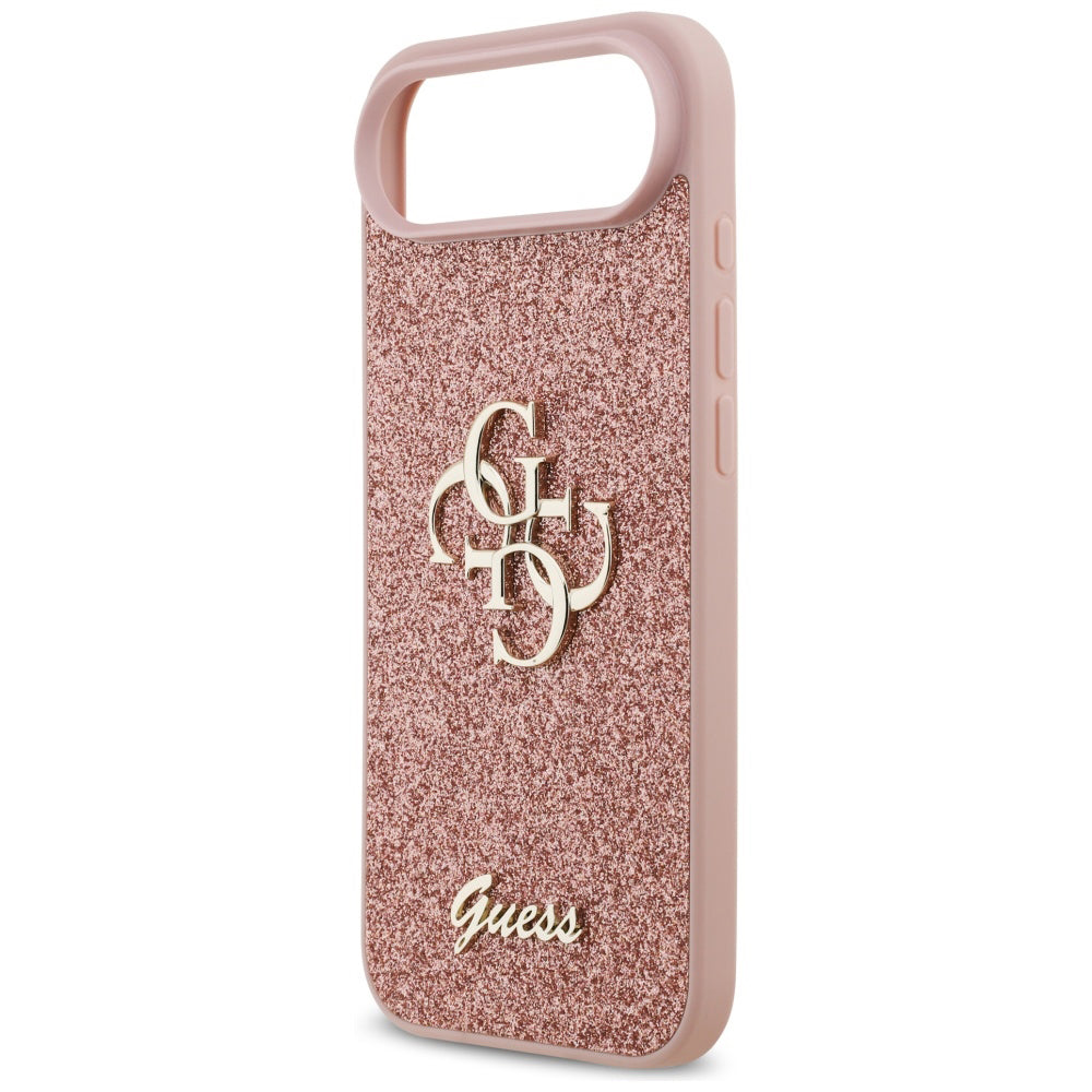 Capa para Apple iPhone 17 Air, Guess, Fixed Glitter Big 4G, Rosa