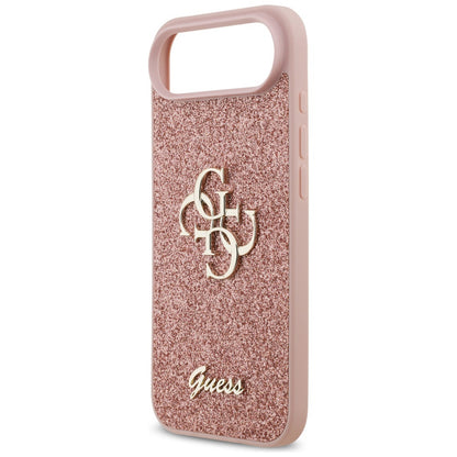 Capa para Apple iPhone 17 Air, Guess, Fixed Glitter Big 4G, Rosa