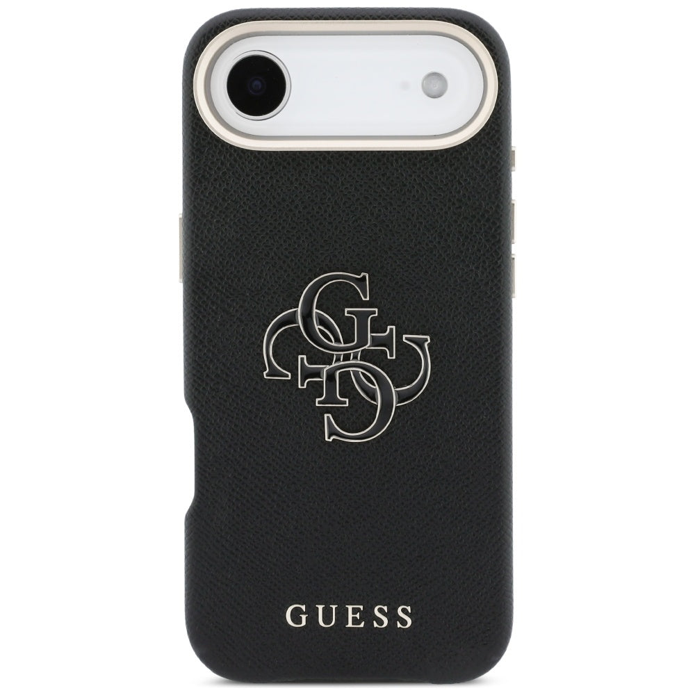 Case for Apple iPhone 17 Air, Guess, Resin Logo, Black