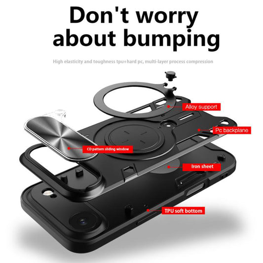 Capa para Apple iPhone 17 Air, Techsuit, CamGuard Pro, Vermelha