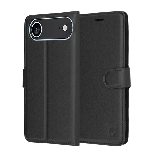 Capa para Apple iPhone 17 Air, Techsuit, Leather Folio, Preta