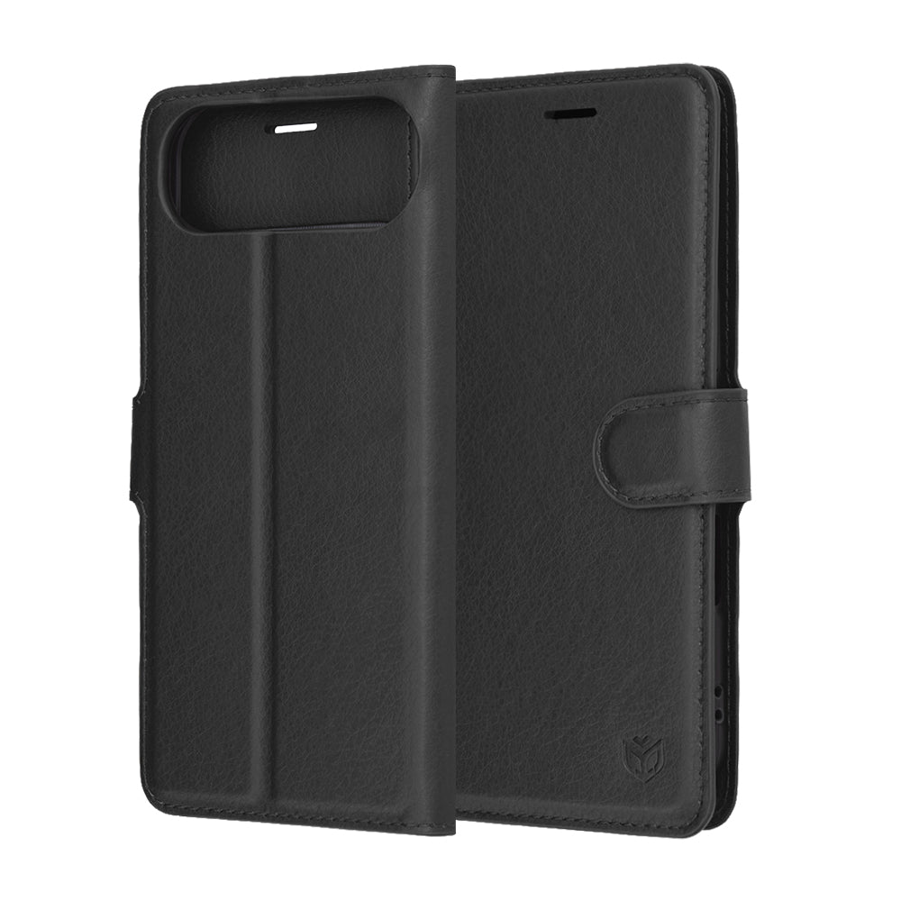 Capa para Apple iPhone 17 Air, Techsuit, Leather Folio, Preta