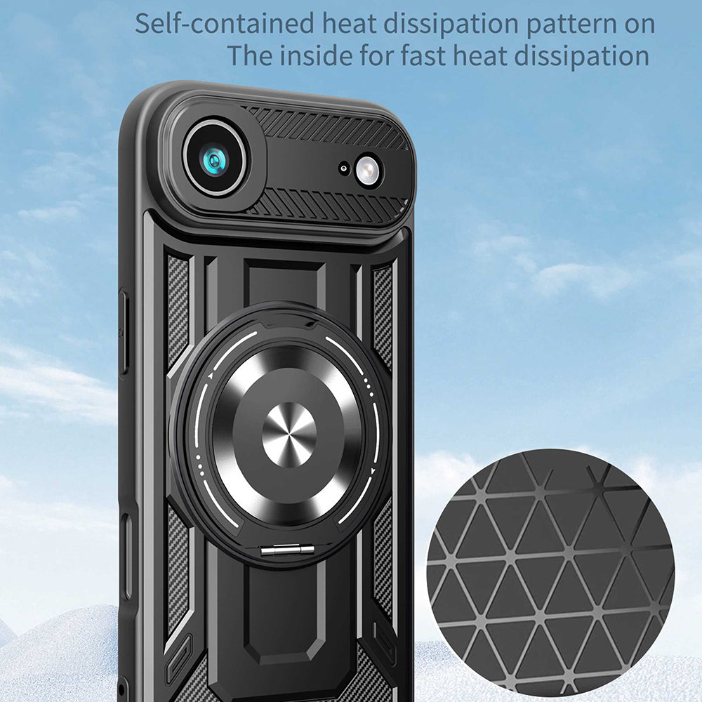 Capa para Apple iPhone 17 Air, Techsuit, RuggedCam, Cinza