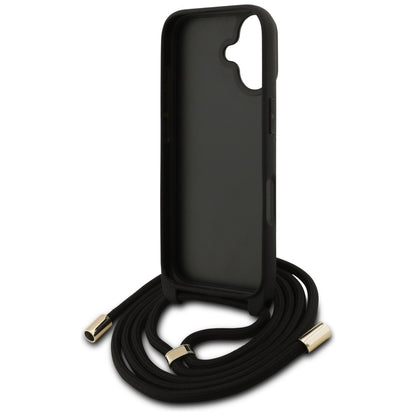Capa para Apple iPhone 17, Guess, 4G CBDY Big Logo com Alça de Cordão, Marrom