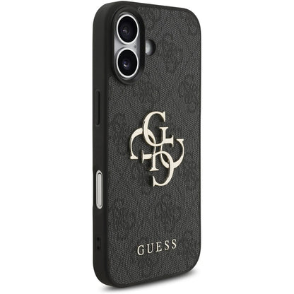 Capa para Apple iPhone 17, Guess, 4G Classic Logo com Alça, Preta