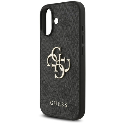 Capa para Apple iPhone 17, Guess, 4G Classic Logo com Alça, Preta