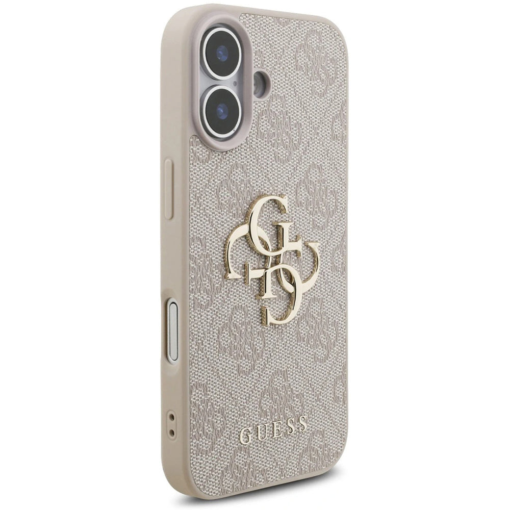 Capa para Apple iPhone 17, Guess, 4G Classic Logo com Alça, Rosa