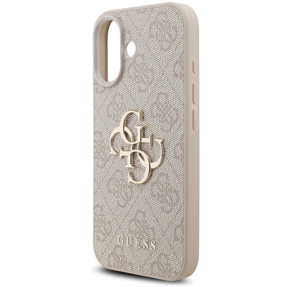 Capa para Apple iPhone 17, Guess, 4G Classic Logo com Alça, Rosa