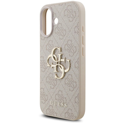 Capa para Apple iPhone 17, Guess, 4G Classic Logo com Alça, Rosa