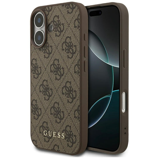Capa para Apple iPhone 17, Guess, 4G Classic, Castanho