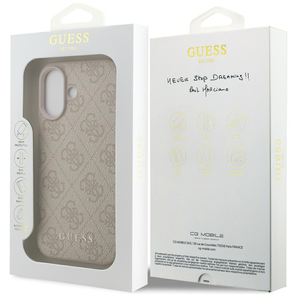 Capa para Apple iPhone 17, Guess, 4G Classic, Rosa