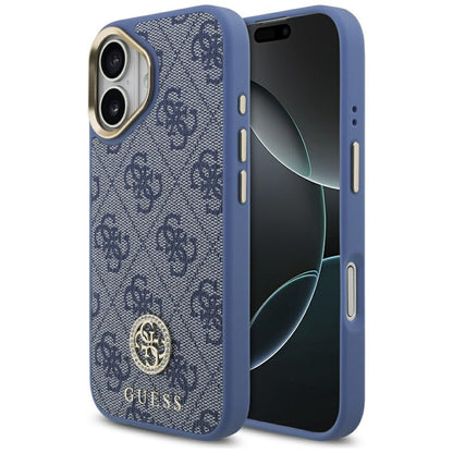 Capa para Apple iPhone 17, Guess, 4G Strass Logo, Azul