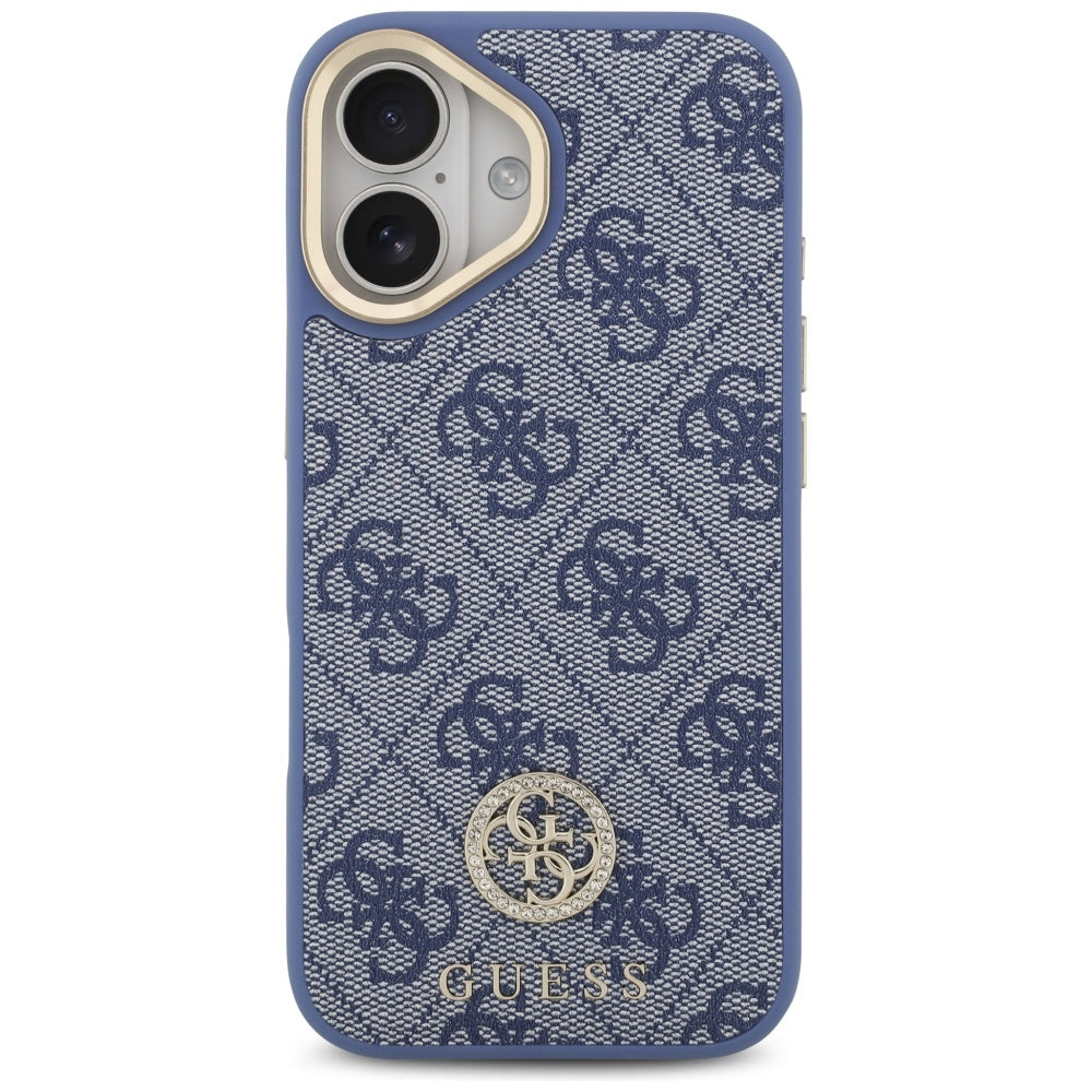 Capa para Apple iPhone 17, Guess, 4G Strass Logo, Azul