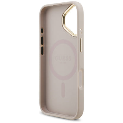 Capa para Apple iPhone 17, Guess, 4G Strass Logo and Big Strap, Rosa