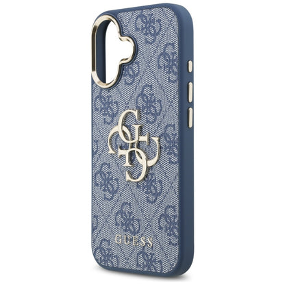 Capa para Apple iPhone 17, Guess, Big 4G Logo Classic, Azul Dourado