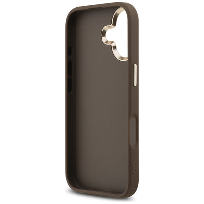 Capa para Apple iPhone 17, Guess, Big 4G Logo Classic, Marrom Dourado