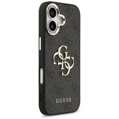 Capa para Apple iPhone 17, Guess, Big 4G Logo Classic, Preta Dourada