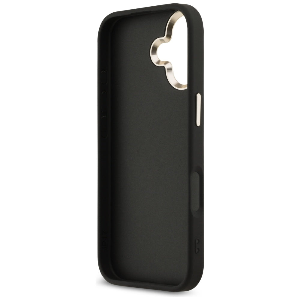 Capa para Apple iPhone 17, Guess, Big 4G Logo Classic, Preta Dourada