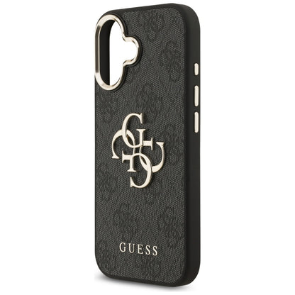 Capa para Apple iPhone 17, Guess, Big 4G Logo Classic, Preta Dourada