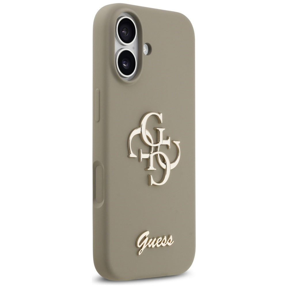 Capa para Apple iPhone 17, Guess, Big 4G Script, Marrom